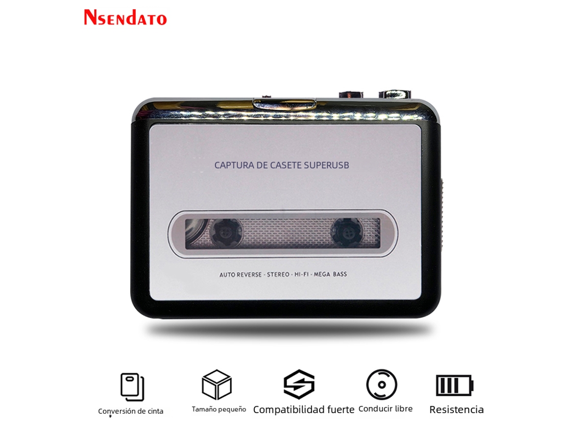 Reprodutor De Rádio Com Captura De Fita Usb