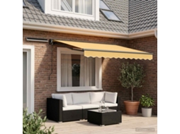 Vidaxl Toldo Retrátil Elétrico Areia 3,5 X 2,5 M