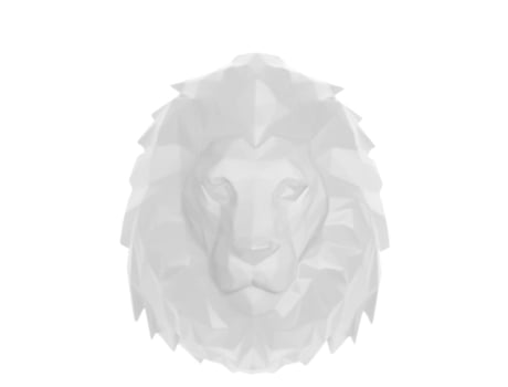 Candeeiro de Parede em Poliresina PRESENT TIME Origami Lion