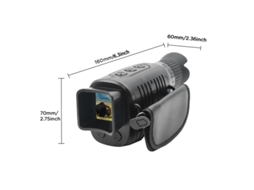 Monóculo De Visão Noturna Monocular Infravermelho 1080p Para 100 De Escuridão Viagens Acampamento Caça Vigilância Preto Bestvite