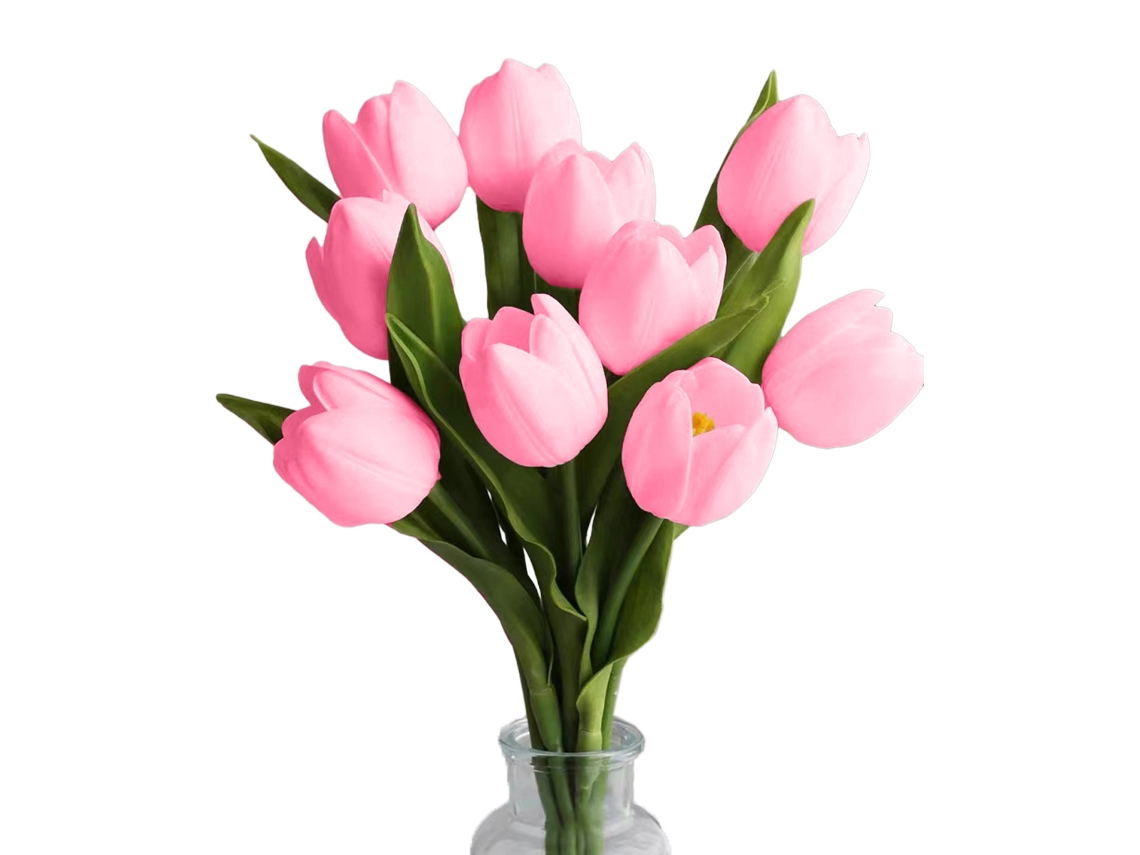 Tulipas Artificiais De Seda 10 Peças Decoração Para Casa Cozinha Casamento Em Massa
