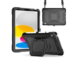 Capa De Silicone Para Tablet Compatível Com Ipad 10.9 (2022), Com Alça Giratória, Suporte E Alça De Ombro.