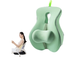 Lurelia Almofada Lombar Para Costas Ergonómico Respirável Lavável Verde