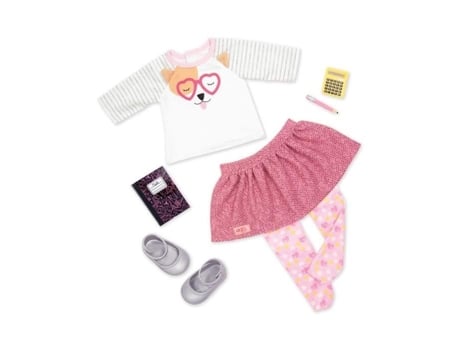 Fato Escolar Nossa Geração Bd30411Z Bege Misto a Partir de 3 Anos OUR GENERATION