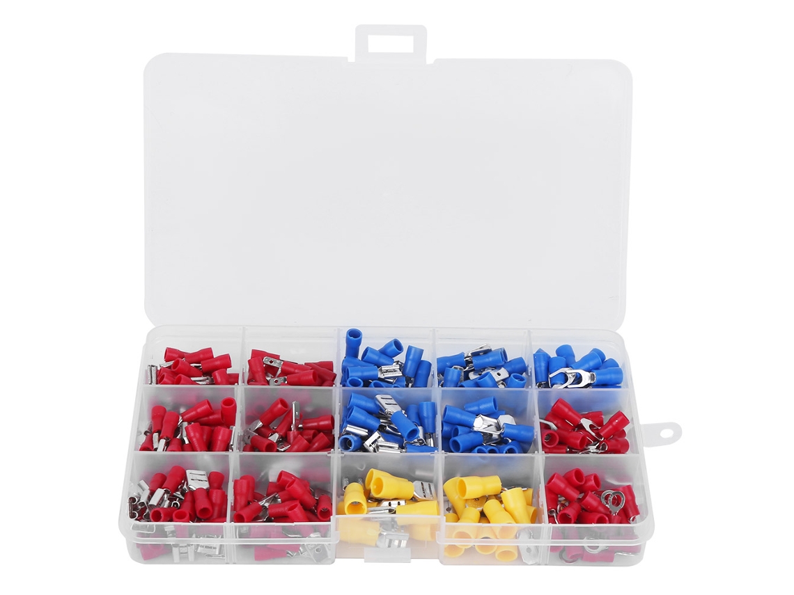 Kit De Terminais De Crimpagem Isolados E Conectores De Fio Sunflare