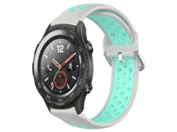 Pulseira De Silicone Esportiva Perfurada E Respirável De 20 Mm Para Huawei Watch 2