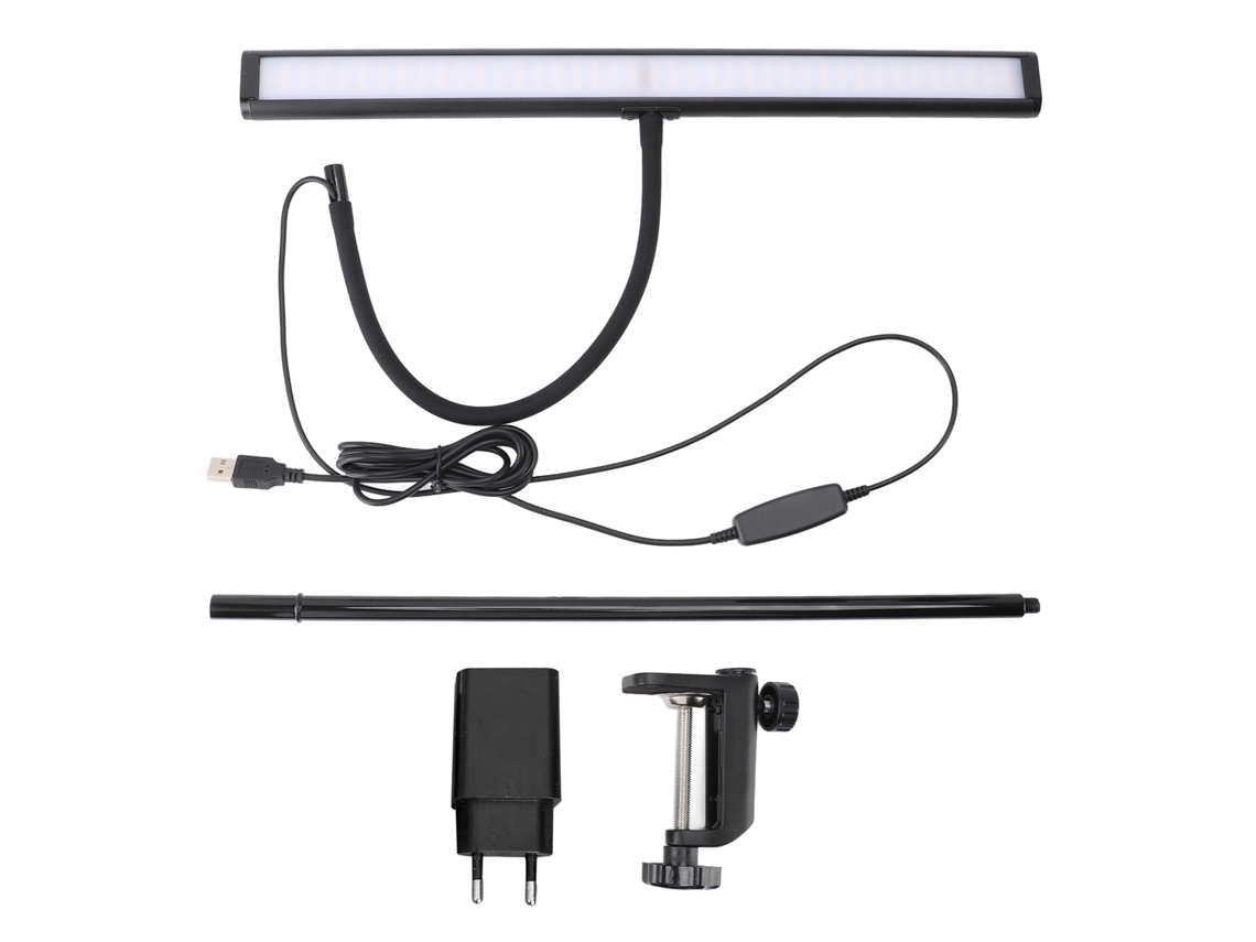 2026 lâmpada de Escritório com Pinça Led Regulável 3 Temperaturas de Cor Pescoço de Cisne para Estudo Plug Ue 100 240v