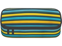 Estojo Organizador Multiuso com Estampa de Caveira Mexicana, Ideal para Escola, Papelaria, Maquiagem e Escritório.