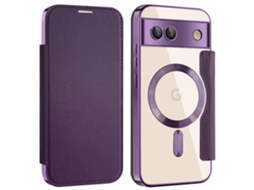 Capa Para Google Pixel 8a Compatível Com Suporte Para Cartão Magsafe Com Bloqueio Rfid