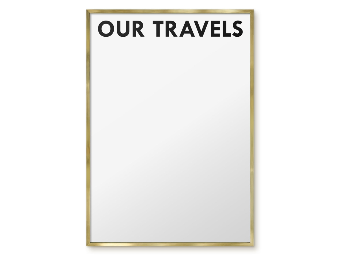 Magnetic Wall Board Our Travels For The Office Espelharte (70x100 Cm)