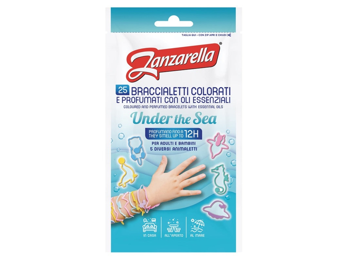 Pulseiras Zanzarella "Sob o Mar" - 25 peças