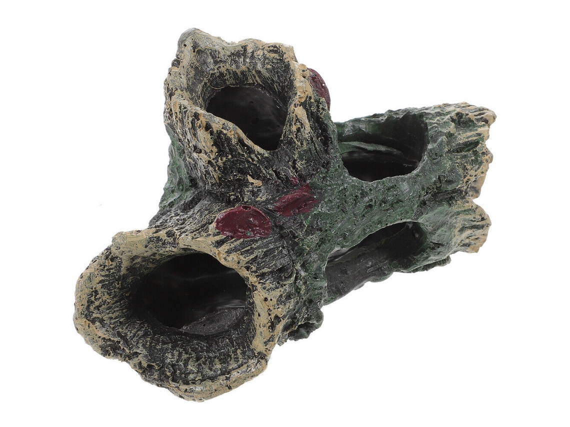 Aquário Log Rock Cave Fish Tank Acessórios De Vitalidade Realistas Grande SUNNY SPACES
