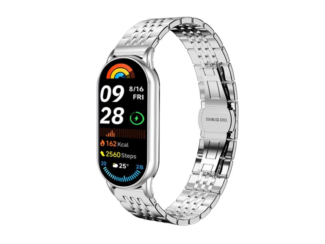 Bracelete para Xiaomi Band 9 Pro / 8 Pro XIAOMOYU em Silicone de Liberação Rápida Cinza
