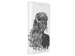 Capa de couro para iPhone 12 Pro com padrão pintado EOOCOO