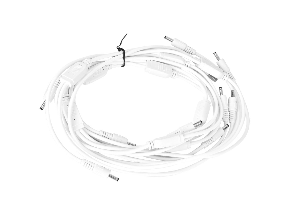 Cabo de Alimentação Usb para Barrel Jack Dc5v 10 Plugues 2,3m S/MARCA