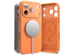 Capa Ringke Para Iphone 17 Pro Max, Magsafe, Silicone, Cor Tangerina