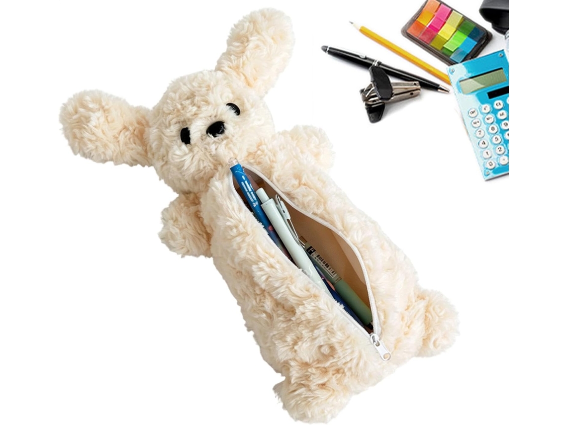 Kids Peil Case Large Capacity - 3d Animal Cartoon Plush Pouch