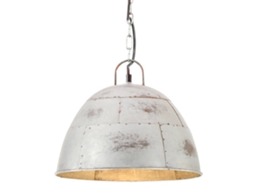 Vidaxl Candeeiro Teto Vintage Indust. Redondo 25 W 31 Cm E27 Prateado