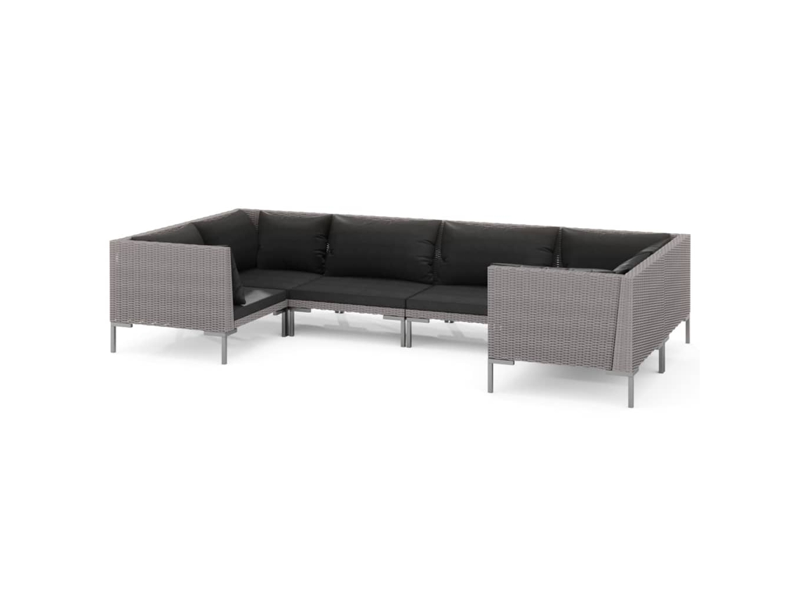 Garden Lounge Set, Garden Lounge Sets Vidaxl Cinzeto Rattan / Vime (n/a)