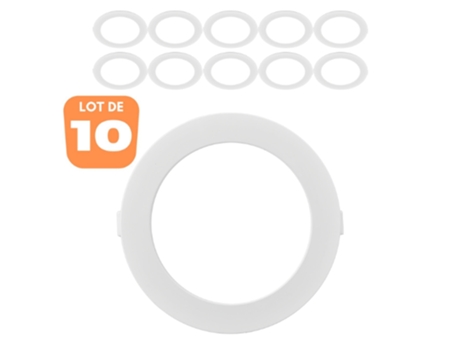 Conjunto de 10 Leds Redondos Extras 24W 3000K Ø298Mm Ip40 BRAYTRON