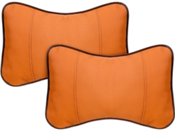 2 Almofadas Ergonômicas de Acrílico para Pescoço, Confortáveis e Que Melhoram a Postura, Marrom, Uso CHABERLU