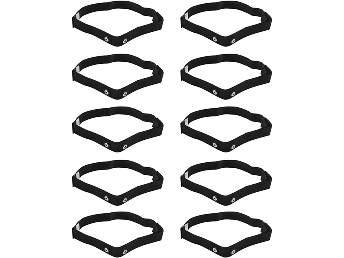 Cinta peitoral SFUSHOS 10x para monitor de frequência cardíaca, preta