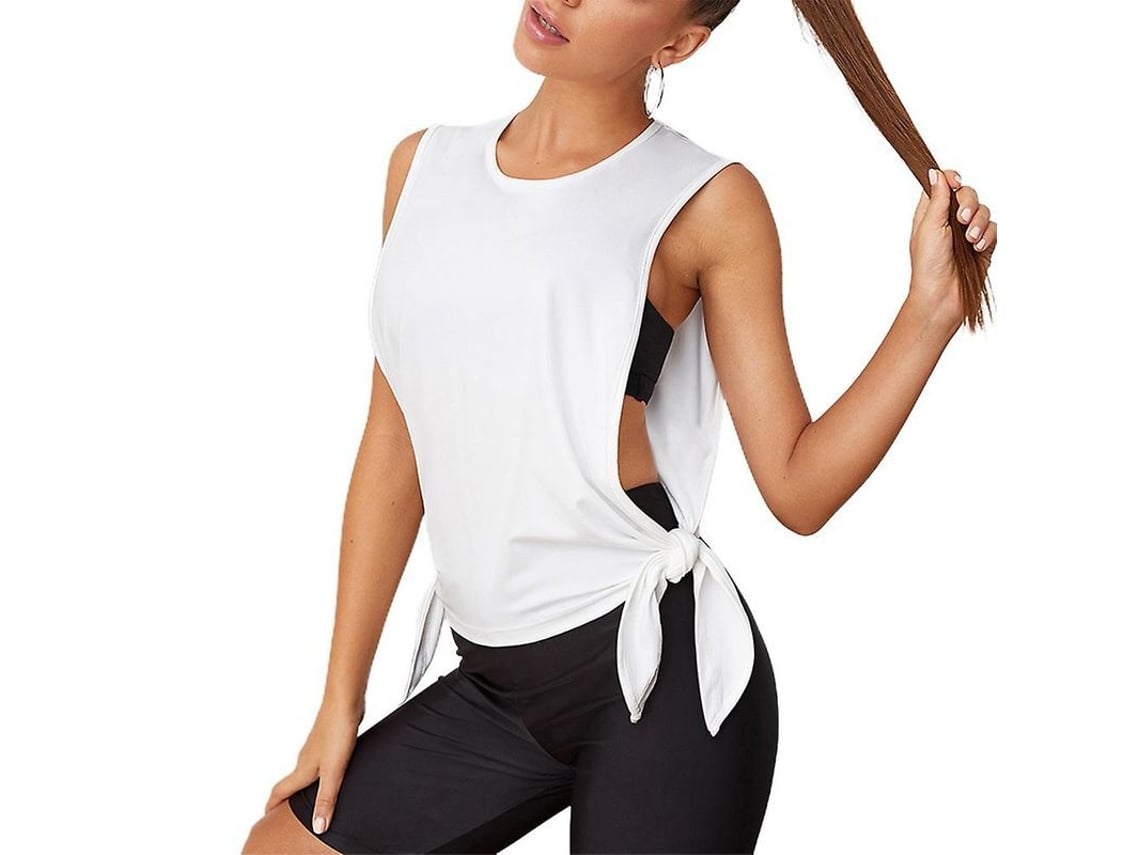 2026 top Deportivo Sin Mangas de Yoga para Mujer Con Abertura Lateral Y Tirantes Suave Y Ligero