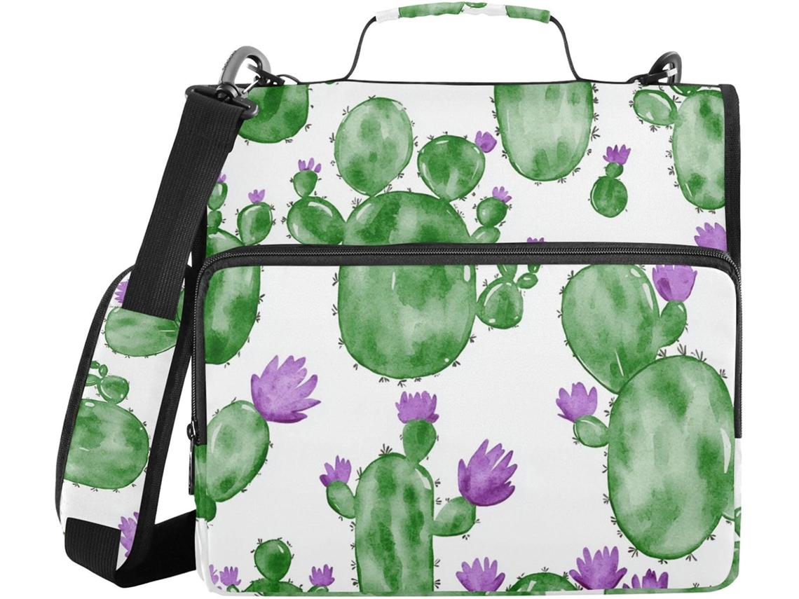 Aquarela Pasta Organizadora Com 3 Argolas, Alça De Ombro E Mão, Com Bolsas Diversas, Pasta Escolar