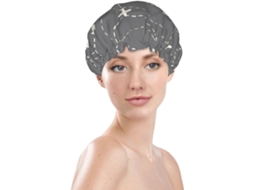 Touca De Banho Feminina, Reutilizável, Impermeável, Dupla Camada, Com Elástico, Ideal Para Cabelos Longos E Viagens De