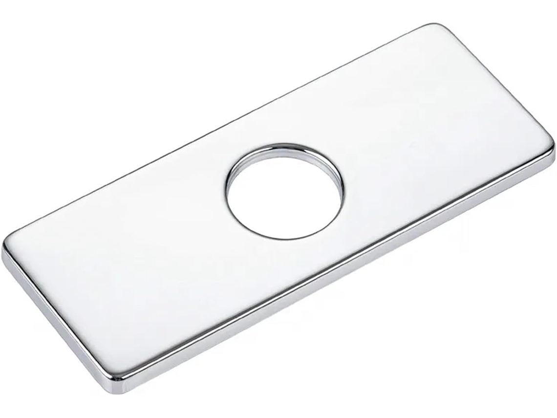 Placa De Acabamento Em Aço Inoxidável, 5 Peças, Para Torneira De Pia, Compatível Com A Maioria Das Torneiras De Banheiro