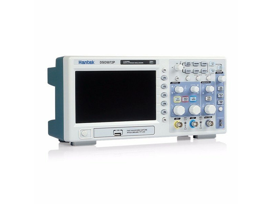 Hantek Dso5072p Osciloscópio De Armazenamento Digital 70 Mhz 2 Canais 1gsa/s 7 Polegadas Tft Lcd