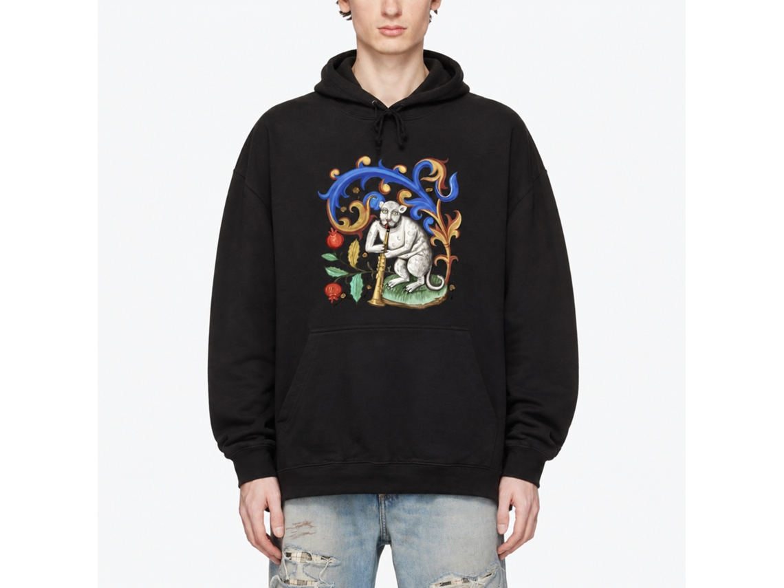 Rockinstone Sir Hepcat Black Hoodie Unique Designer Style