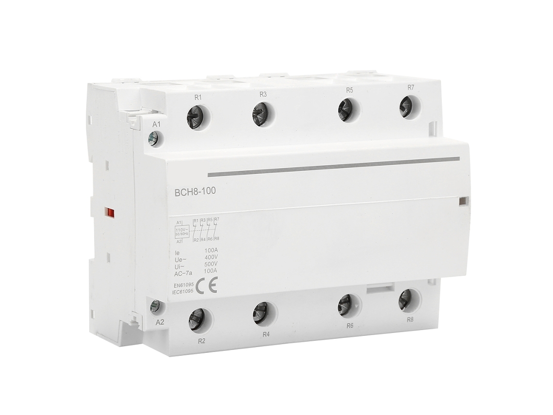 Contator Elétrico Ca 4p 4no 100a 110v 50/60hz Para Rail Din Residencial