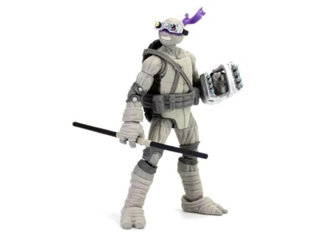 Figuras Tartarugas Ninja Black & White Pack de 4 Figuras Raphael Leonardo Michelangelo e Donatello 13 Cm