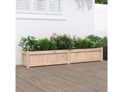 Vidaxl Vaso/floreira De Jardim 180x31x31 Cm Madeira De Pinho Maciça