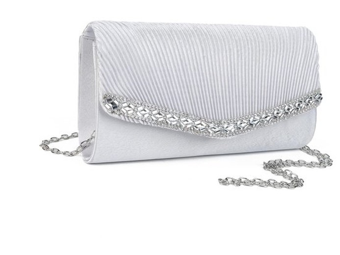 Mala De Mulher - Bolsa De Envelope Elegante Com Glitter E Estrelas - Mala Crossbody Para Noite De Baile
