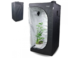 Armário de cultivo Mobiclinic À prova d'água Preto Nylon Caixa de cultivo 80x80x160 cm Growbox S