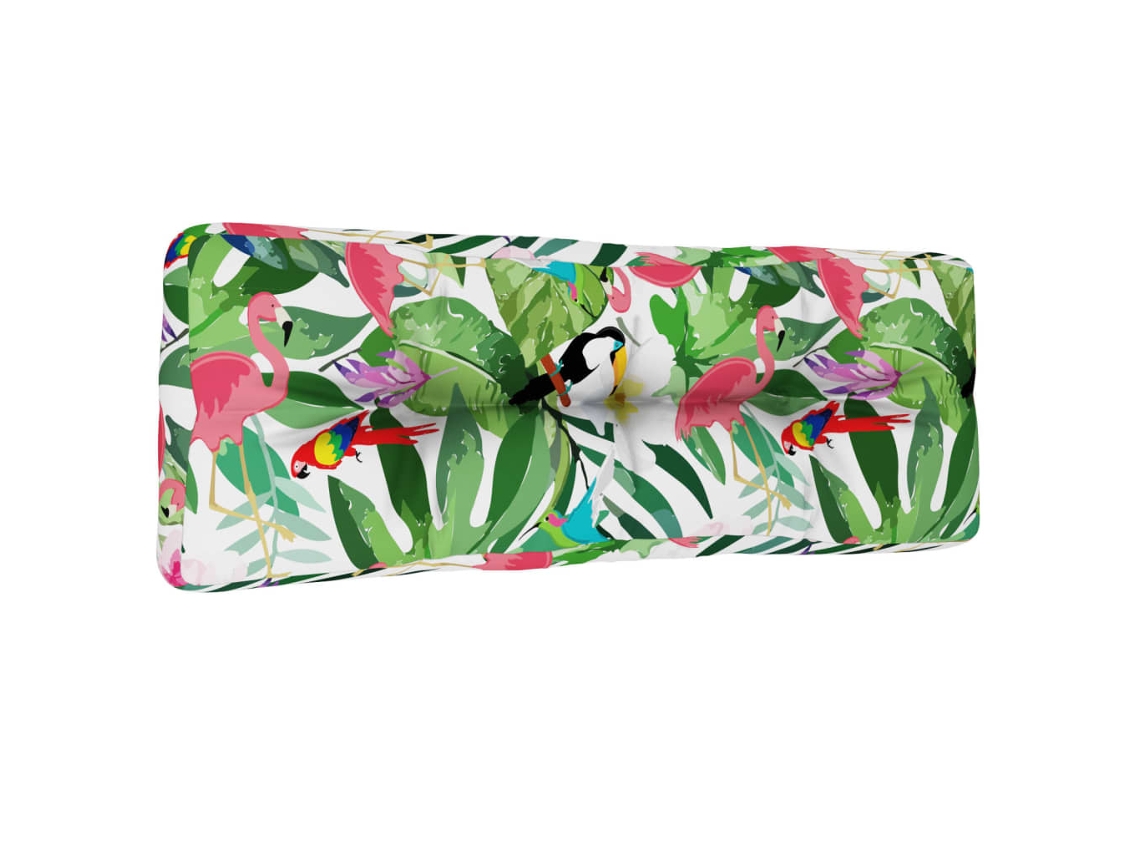 Vidaxl Almofadão P/ Paletes 120x40x12 Cm Tecido Multicor