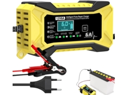 Carregador De Bateria De Carro Com Visor Lcd E Compensação De Temperatura