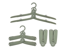 Perchas Plegables de Plástico, 6 Piezas, Verdes MARCA