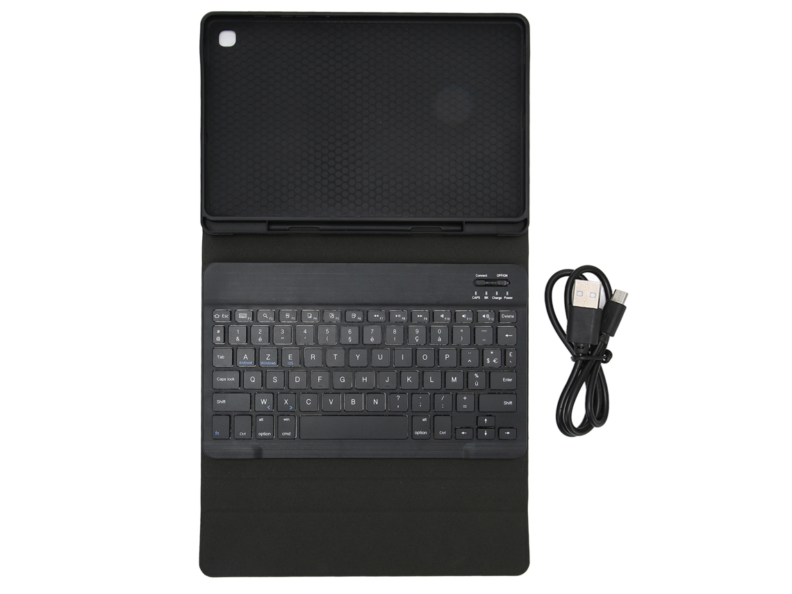 2026zentro-capa Com Teclado Francês Sem Fio Bluetooth Desmontável Em Couro Pu Para Samsung Galaxy Tab S6 Lite 10.4in