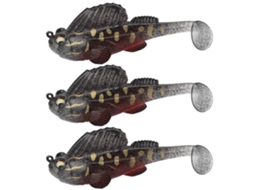Fishing Tackle (simulated Fish Lure, Single Hook Design) New Bighead Bait With Sleeve Shipped 3pcs
