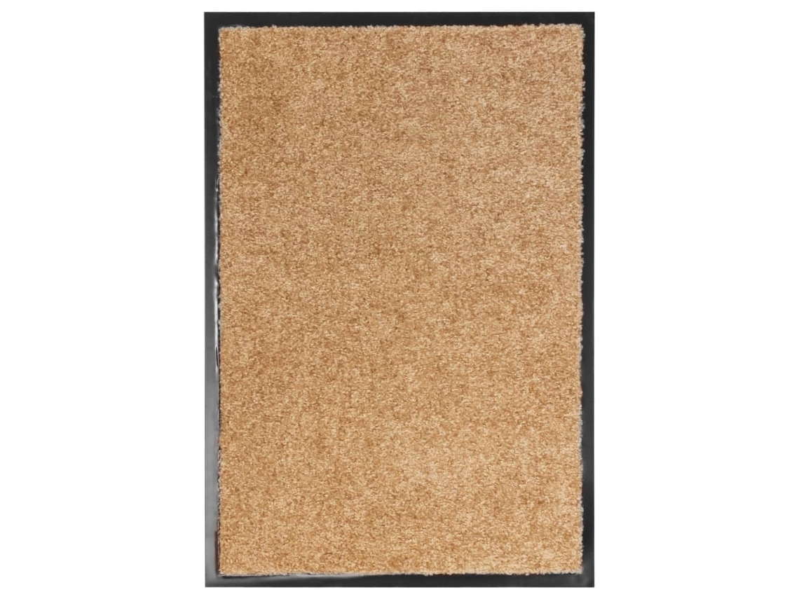 Vidaxl Tapete De Porta Lavável 40x60 Cm Creme