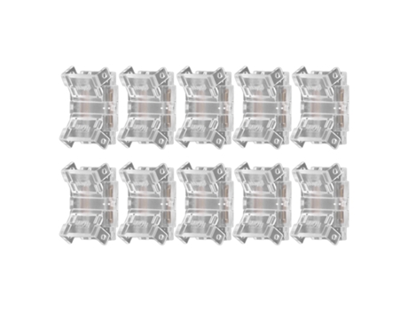 Conjunto de 10 Conectores de Encaixe Sem Solda 2 Pinos 10Mm para Placas Cob AURUM