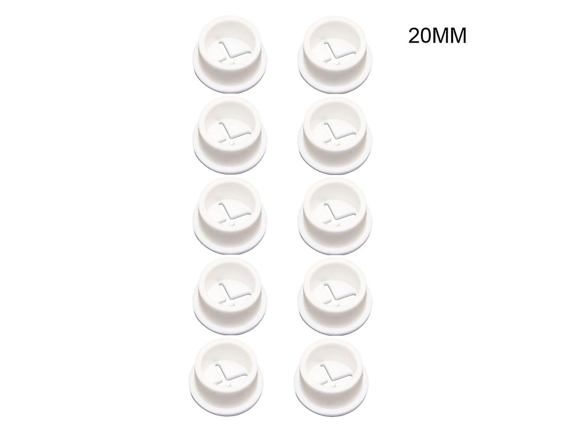 10 Peças De Ilhós Flexíveis De Mesa Em Borracha Para Cabos Db Branco Aquaforge