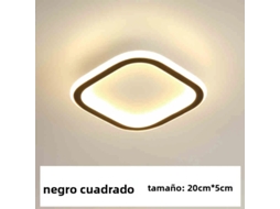 (preto 25w) Luminária Led Moderna Para Corredor Em Estilo Nórdico