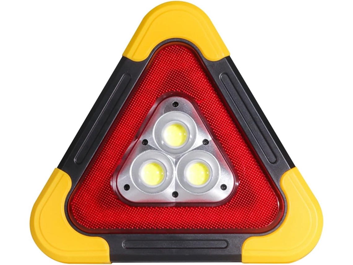 Lâmpada De Emergência Multifuncional Led Triangular Recarregável Com Vários Modos De Iluminação.