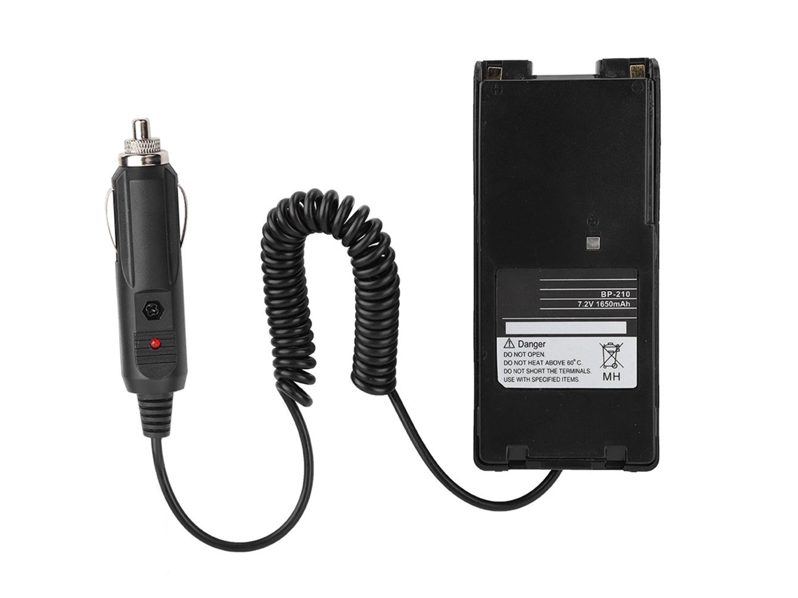 Adaptador Eliminador De Bateria Carregador De Carro 12v Para Icom Ic V8 V82 A6 A24 F3gt