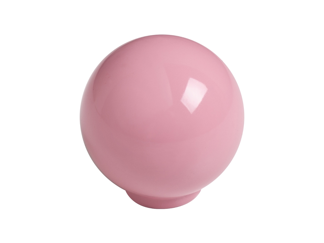 Puxador para Móveis HARDWAREXCHANGE Bola ABS Rosa Brilhante (29 mm) Conjunto de 50