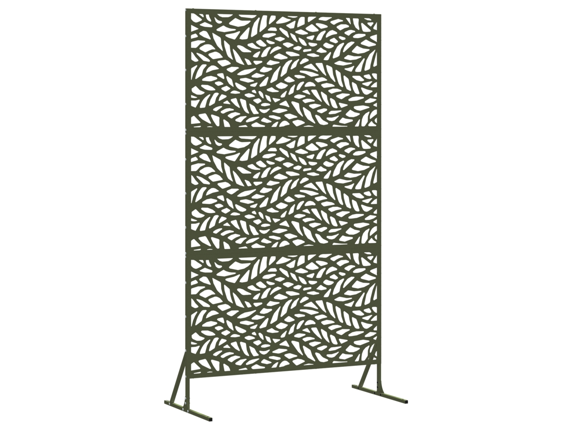 Conjunto 1 Protetor De Privacidade Vidaxl Verde-azeitona Aço (100 X 50 X 180 Cm)